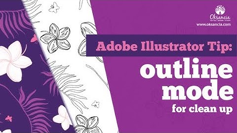 How to spot hidden mistakes in vector artwork: Adobe Illustrator Outline Mode and Preview Mode