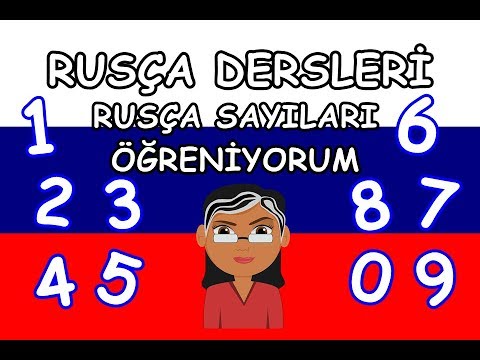 Rusça Dersleri l Rusça Sayıları Öğreniyorum! Yazılış ve Okunuşlarıyla