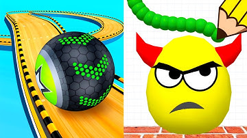 Going Balls Vs Draw to Smash - Satisfying All Levels Mobile Games, ASMR