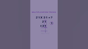 21 x 31 MULTIPLICATION TRICKS #shorts #maths #multiplication