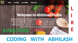 Creating Fully Responsive Website Project Using HTML & CSS in Hindi | Food Ordering Website Project