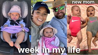 week in my life with a 3 month old 🎀👶🏼 traveling with a baby, family time, new shoes, trying Oris