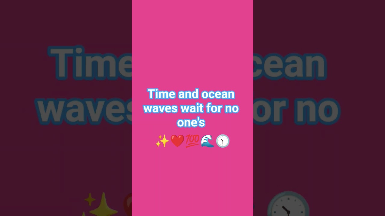 time and ocean 🌊 🕥
