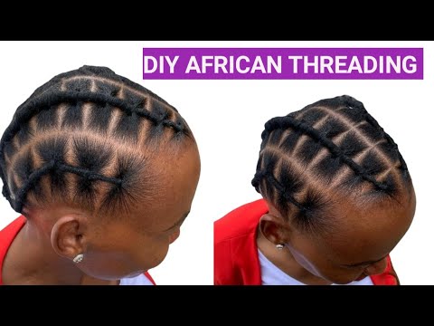 HOW TO BASIC AFRICAN THREADING METHOD STEP BY STEP BEGINNERS FRIENDLY ...