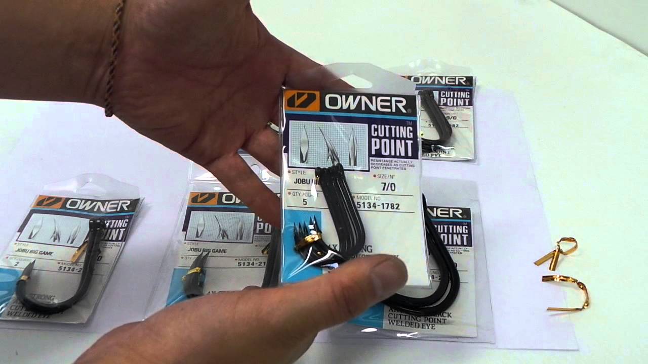 Owner Jobu Big Game Hooks - 5 Pk. - Size 8/0 - Melton Tackle