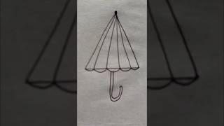 Umbrella Drawing ☔ How to Draw an Umbrella ☔ Triangle Shape Objects ☔ Triangle Shape Easy Drawing ☔