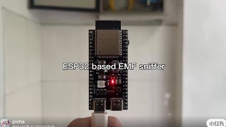 ESP32 EMF detector with audio visual feedback