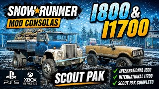 SnowRunner | Mod | Consolas | i800 and i1700 i-Scout Pak | Maravilloso Trabajo ✅💯 #ps5 #español