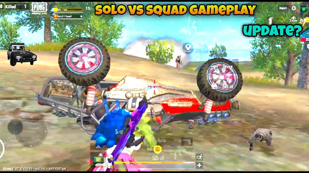 SOLO VS SQUAD FULL INTENSE FIGHT | PUBG MOBILE LITE LIVE | NEW UPDATE ...