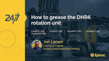How to grease DHR6 rotation unit | FlexiROC D60/D65 | SmartROC D60/D65 | PowerROC D60