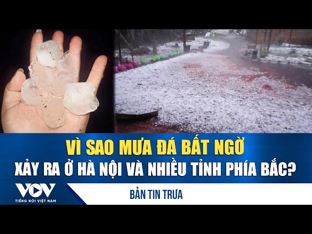 Bản tin trưa 3/5: Vì sao mưa đá bất ngờ xảy ra ở Hà Nội và nhiều tỉnh phía Bắc? | VOV