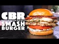 THE CBR (CHICKEN BACON RANCH) SMASHBURGER | SAM THE COOKING GUY