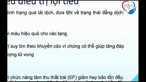 Chiến lược điều trị lợi tiểu ở bệnh nhân suy tim ứ huyết cấp tính, vai trò của natri niệu