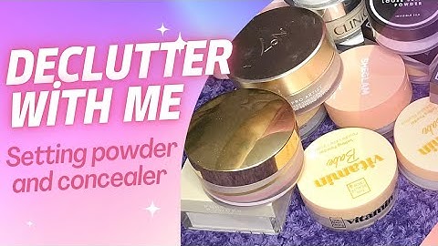 Declutter with me part 2 Powder and Concealer #declutteringmakeup