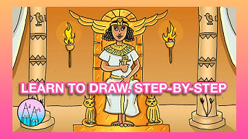 #AdArt - Learn how to draw Cleopatra step-by-step.