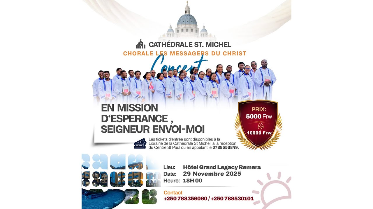 🔴LIVE: CHORALE LES MESSAGERS DU CHRIST--- EN MISSION D'ESPERANCE , SEIGNEUR ENVOI-MOI