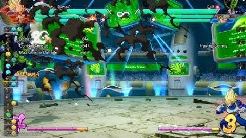 DBFZ SSj Vegeta - Sparking Empty Vanish rejump combo reminder