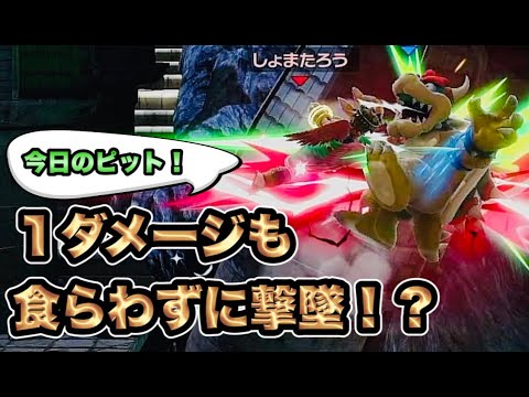 【VS クッパ】ダメージ０％のまま撃墜ってマジ！？【スマブラSP】