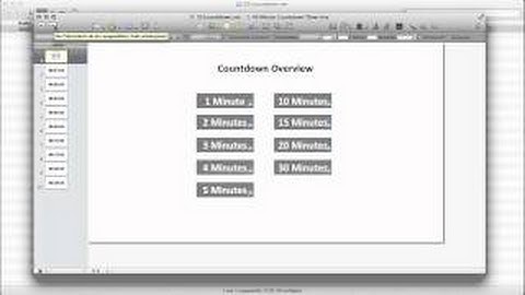 How to create a Keynote Countdown Timer