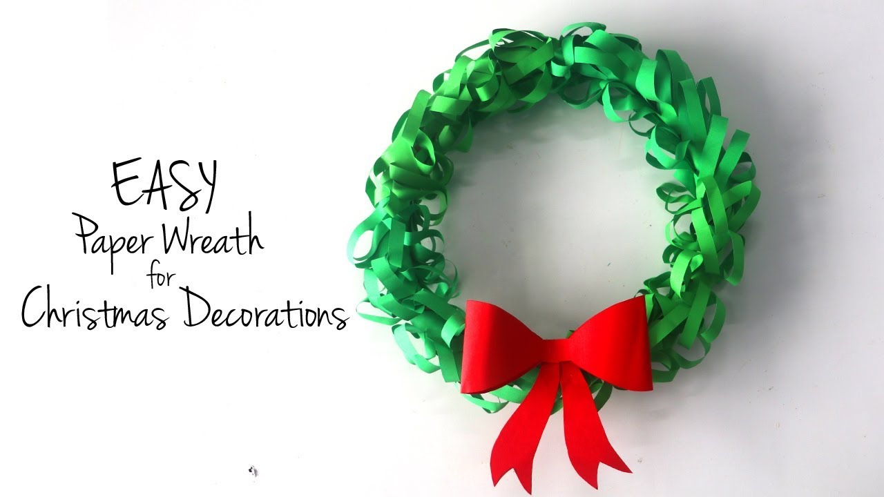 DIY Christmas Wreath | How to Make Paper Wreath | DIY Christmas ...