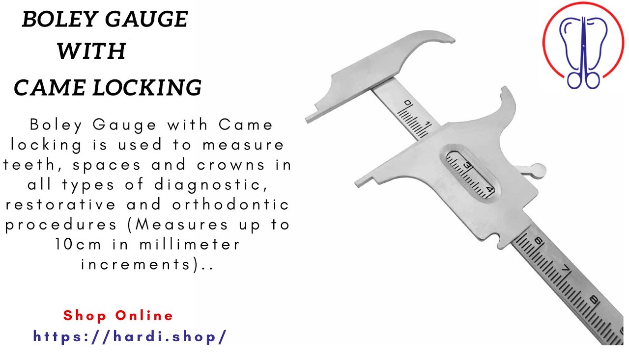 Boley Gauge with Came locking Dental Gauges Orthodontic instruments Dental instruments