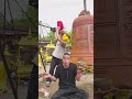 Ancient Craftsmanship: Making a Giant Temple Bell by Hand.. #shorts #trending#viral#record🔔🔔