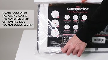 Tutorial Part 1/5 - How to open and set up your Compactor semi-rigid vacuum storage box| Compactor ®