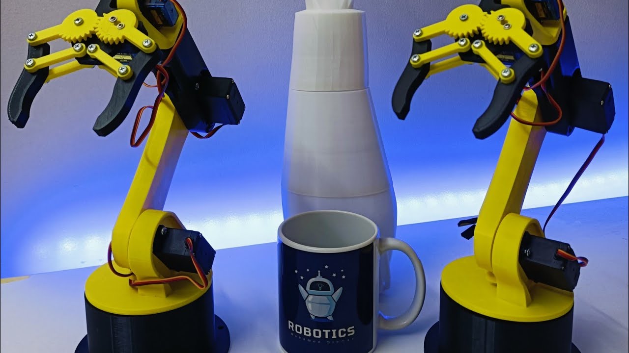 Arduino Roblox كيفية تجميع روبوت ارم (How to make a robot arm) #robotics #roblox # ...