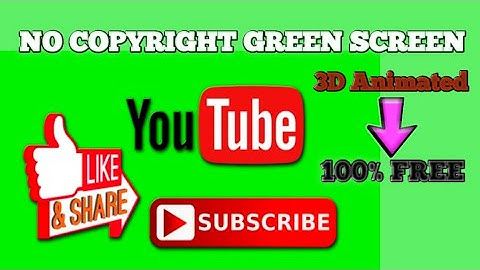 3D Animated Best Green Screen Subscribe and Bell Intro ।। No Copyright Green screen subscribe button