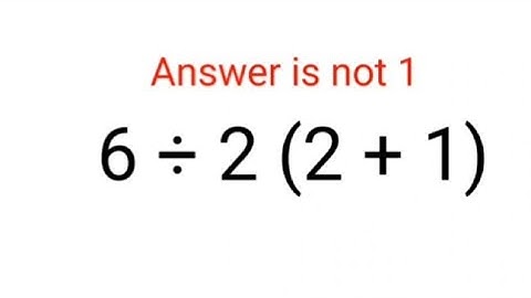 6 ÷ 2 (2+1) The answer is not 1. 99% failed! Can you do it? #math #logicalstation #mathproblem #math