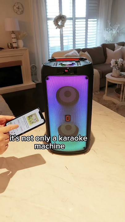 JYX BLUETOOTH SPEAKER   KARAOKE MACHINE! #stereo #bluetoothspeaker #shorts#fun