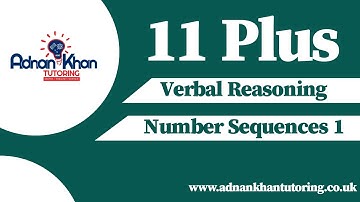 11 Plus Verbal Reasoning - Number Sequences 1