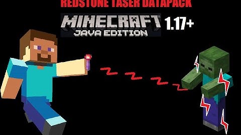 Redstone Taser Datapack Minecraft 1.17+