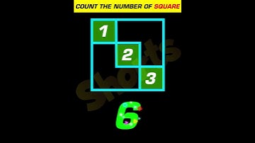 Can You Count The Number Of Squares ? | Test Your IQ | #shorts