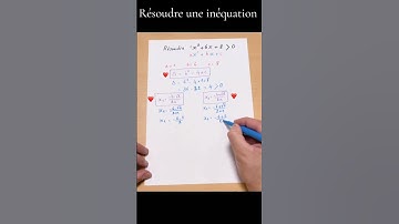 Résoudre une inéquation: Méthode. #maths #mathematics #education #inéquation #mathtest #bac