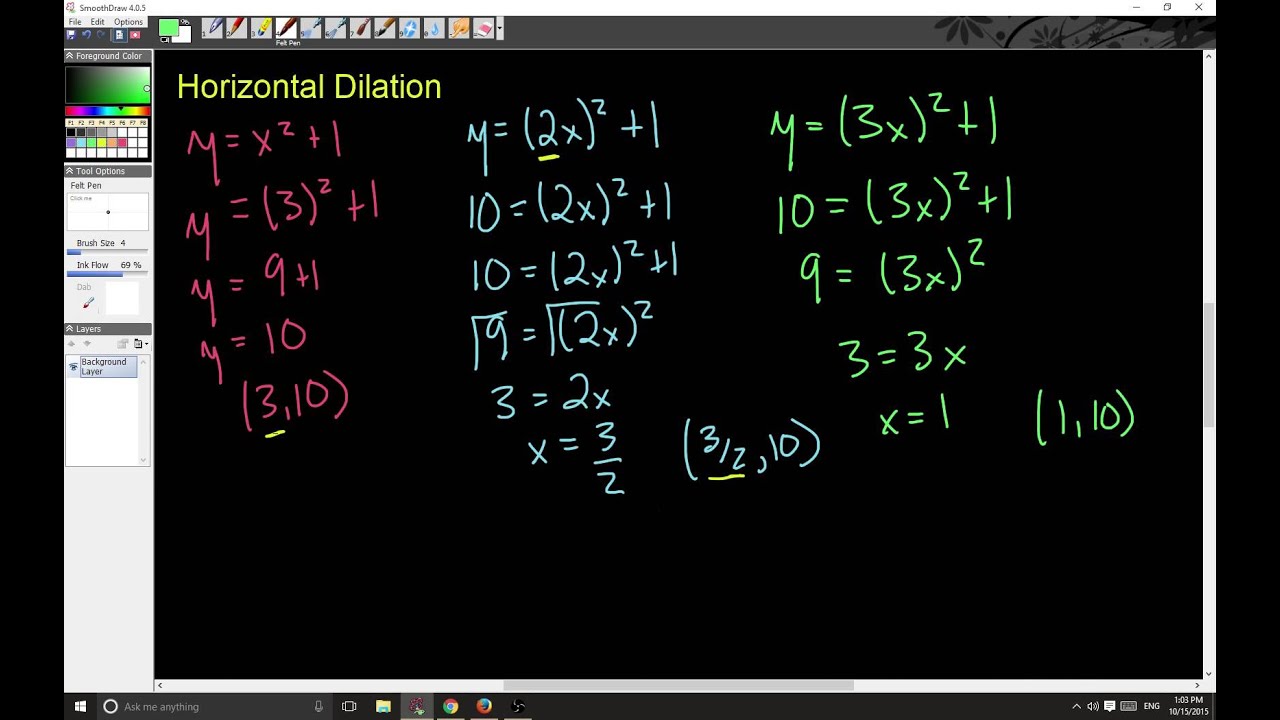 Horizontal Dilation YouTube
