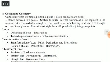 DSC SA maths syllabus