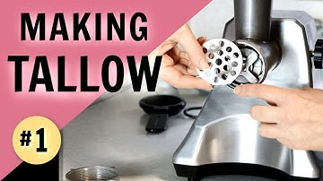 How to Render Tallow for Soap Making | Meat Grinder Setup (Part 1)