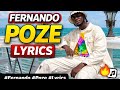 Fernando Poze Official Lyrics Video Full Song Lyrics 2026