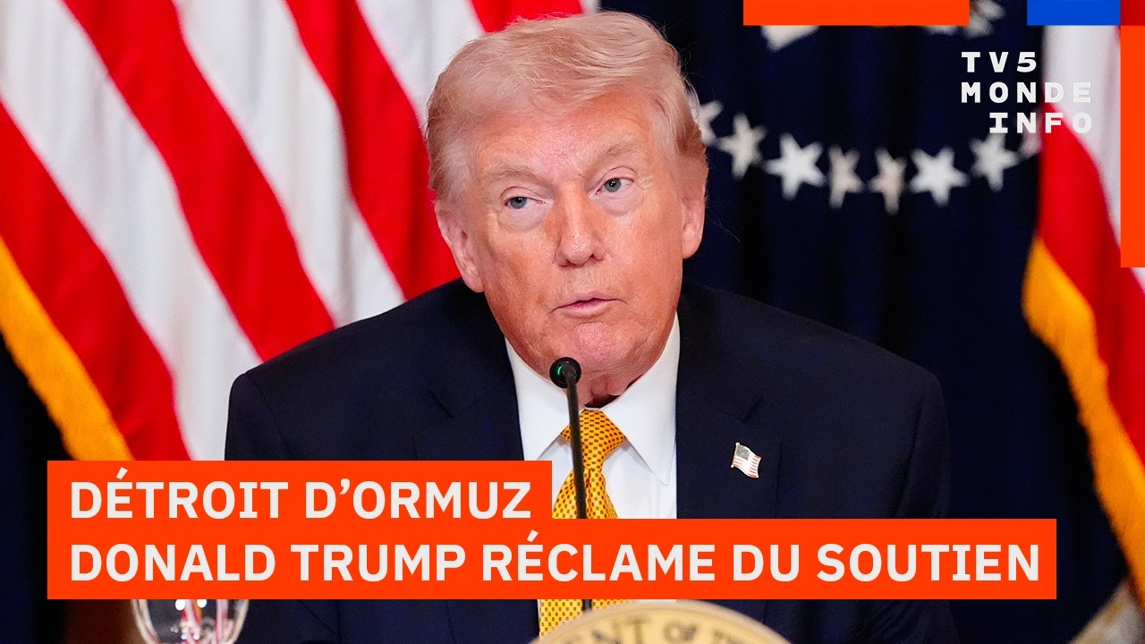 ⁣Donald Trump demande de l'aide pour sécuriser le détroit d’Ormuz