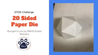STEM Challenge Paper 20 Sided Die