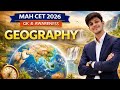 MAH CET 2026 | GK &amp; Awareness | Geography | BBA BMS BCA BBM BHMCT