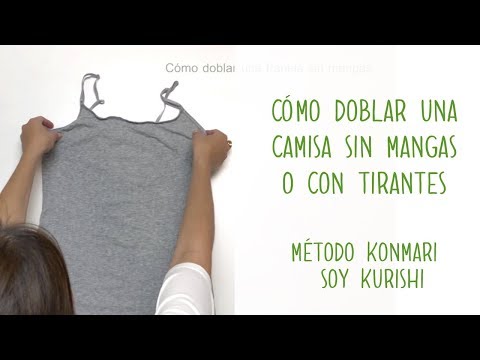 Video: 4 formas de doblar camisetas sin mangas