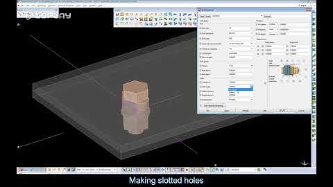 Tekla Structures, Making slotted holes