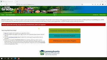 DCNR Grants Portal Tutorial – Awarded Projects