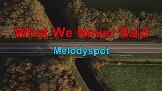 Melodyspot - What We Never Said - Karaoke Version with Dynamic Lyrics