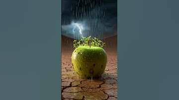 The Camel saved the apple plant from drying up by watering it #camel #saved #apple #ai #shorts