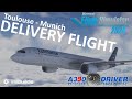 Delivering a Brand New Airbus A350: Toulouse to Munich Flight Journey! | Real Airbus Pilot