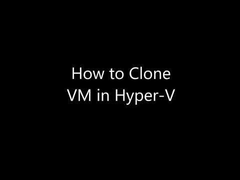 Wideo: Jak skopiować maszynę wirtualną Hyper V?
