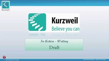 Kurzweil In Action Writing Draft View